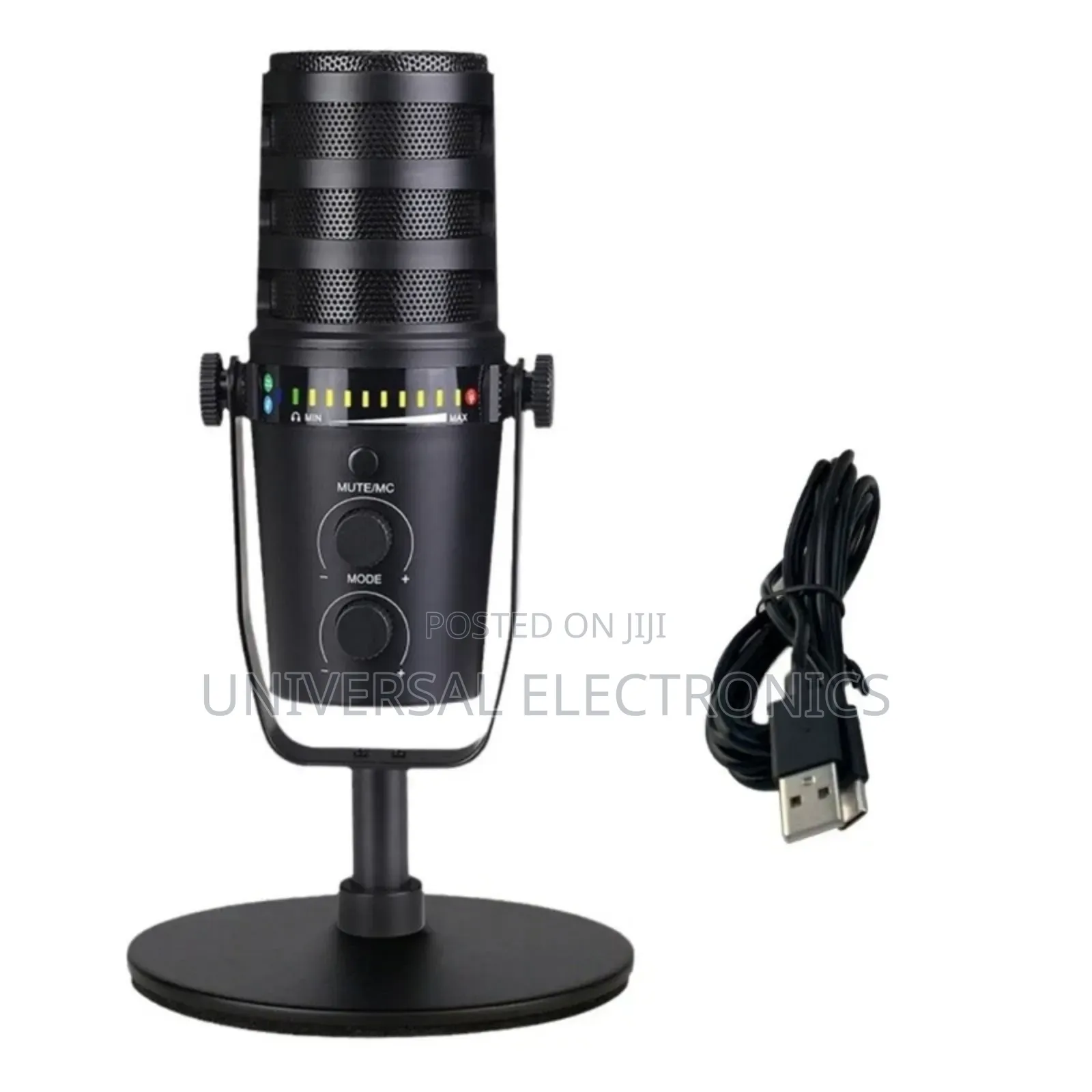 Noise-Reducing XLR Condenser With Mute Button Stand