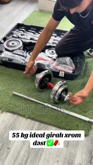 Photo - 58 Kg York Adjustebi Dumbbee, Barbell and Kettlebell