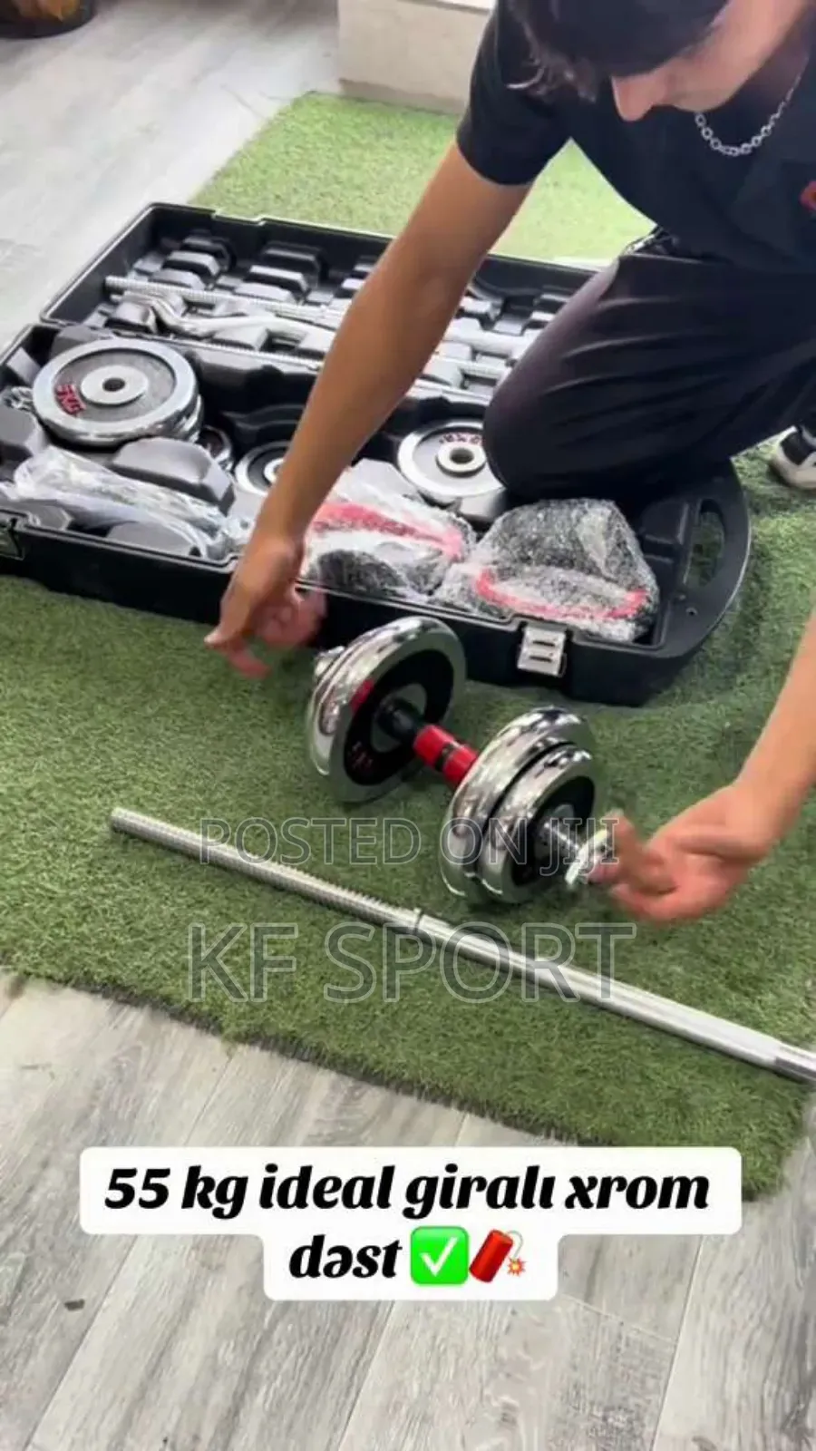 58 Kg York Adjustebi Dumbbee, Barbell and Kettlebell