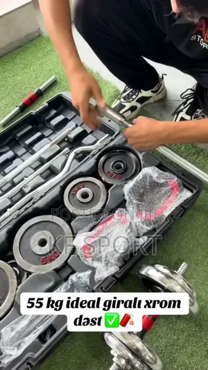 58 Kg York Adjustebi Dumbbee, Barbell and Kettlebell