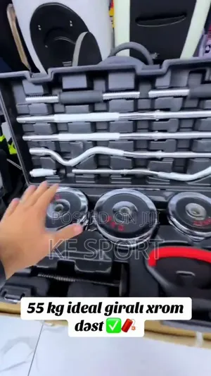 58 Kg York Adjustebi Dumbbee, Barbell and Kettlebell