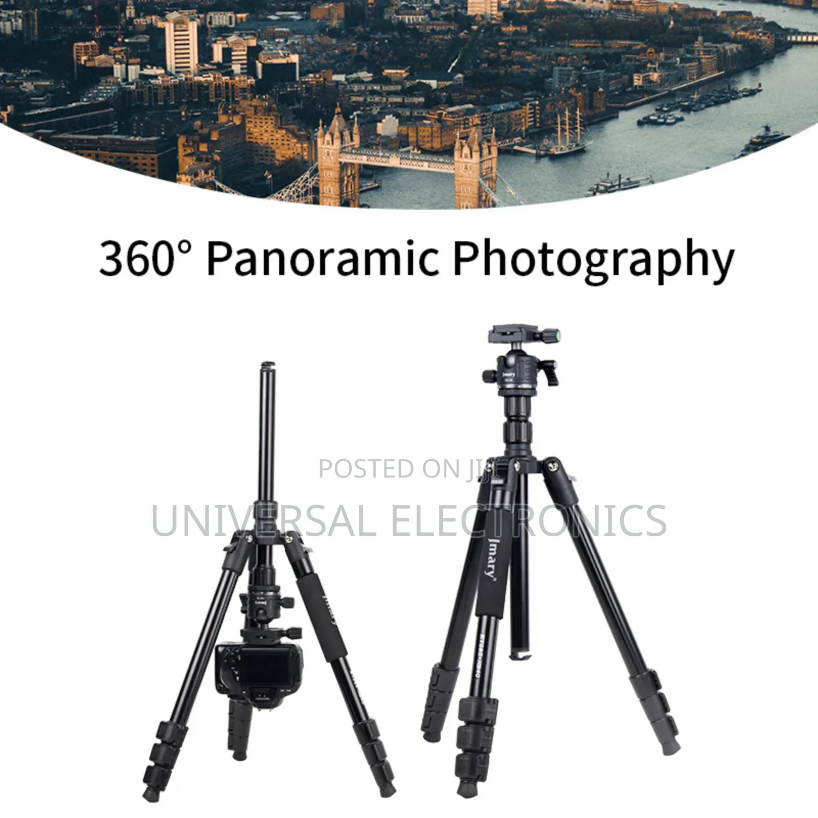  Stable Tripod + Fluid Head for DSLR Camcorder