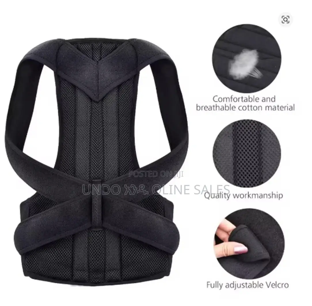 Adjustable Back Posture Corrector With Breathable Shoulder
