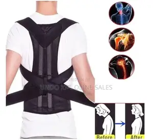 Adjustable Back Posture Corrector With Breathable Shoulder