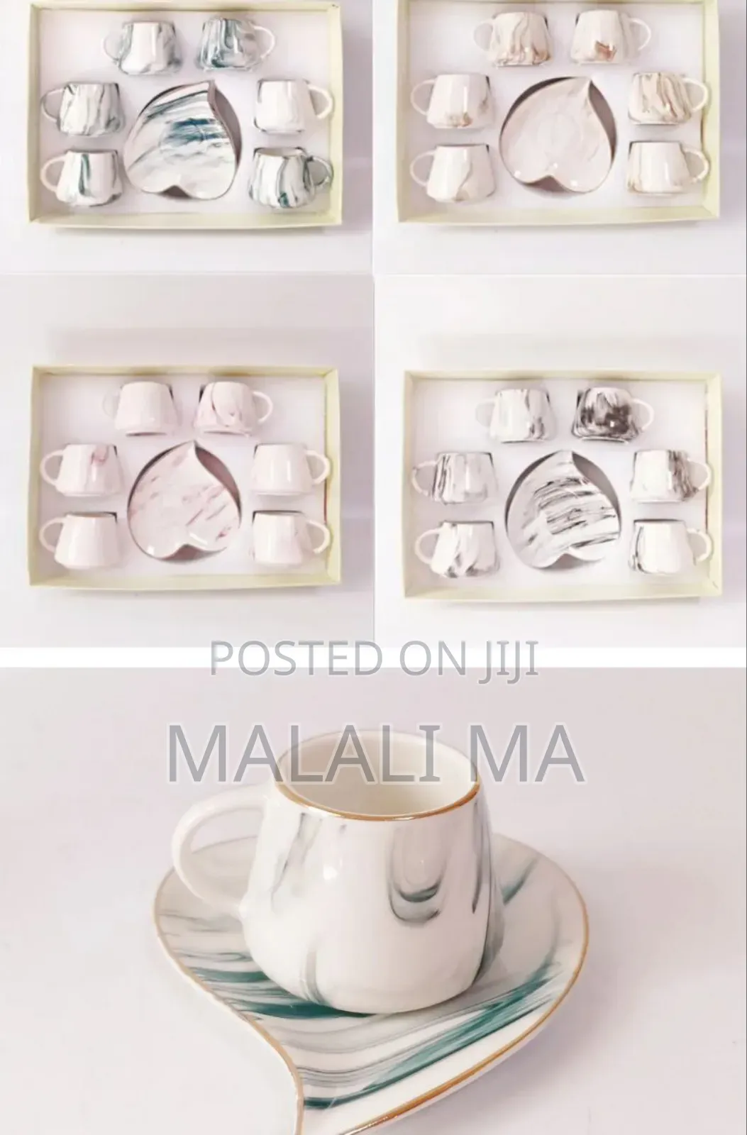 የቡና ሲኒዎች ከማስቀመጫ ጋር