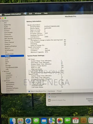 New Laptop Apple MacBook Pro M1 8GB Apple M1 SSD 256GB