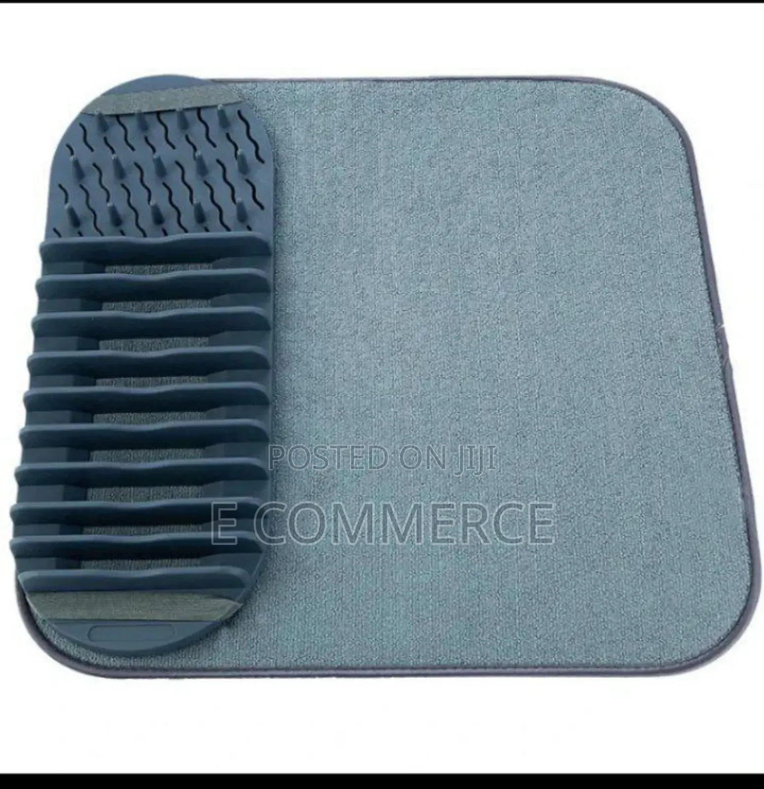 Dish Drying Rack With a Drying Mat.