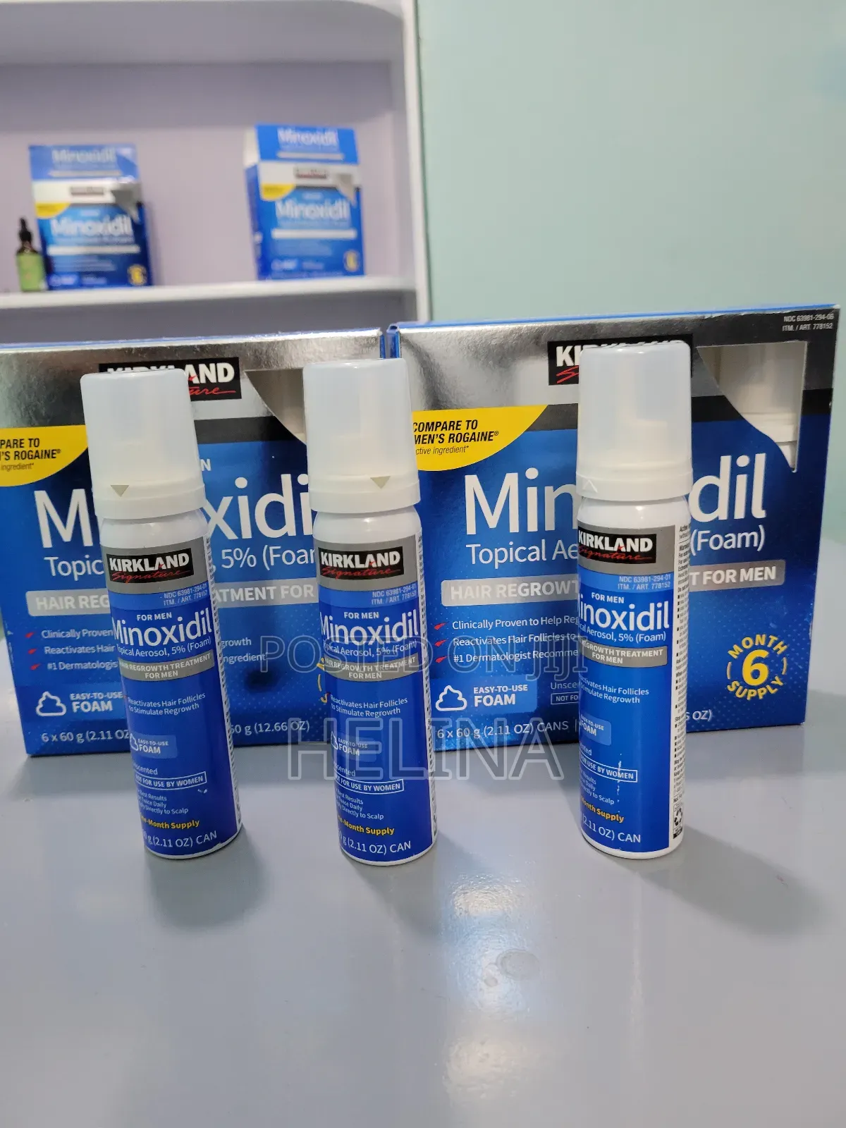 ለሳሳ ፀጉር የሚሆን 5% Original Foam Minoxidi