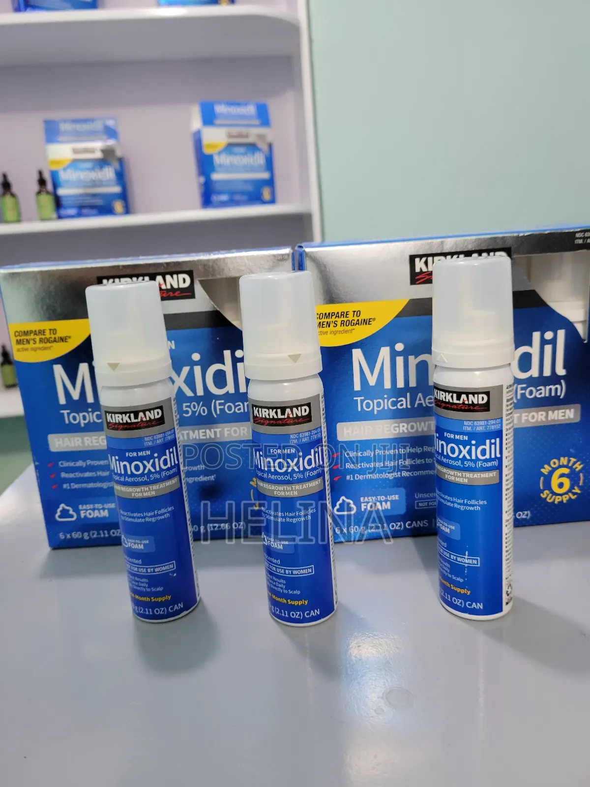 ለሳሳ ፀጉር የሚሆን 5% Original Foam Minoxidi