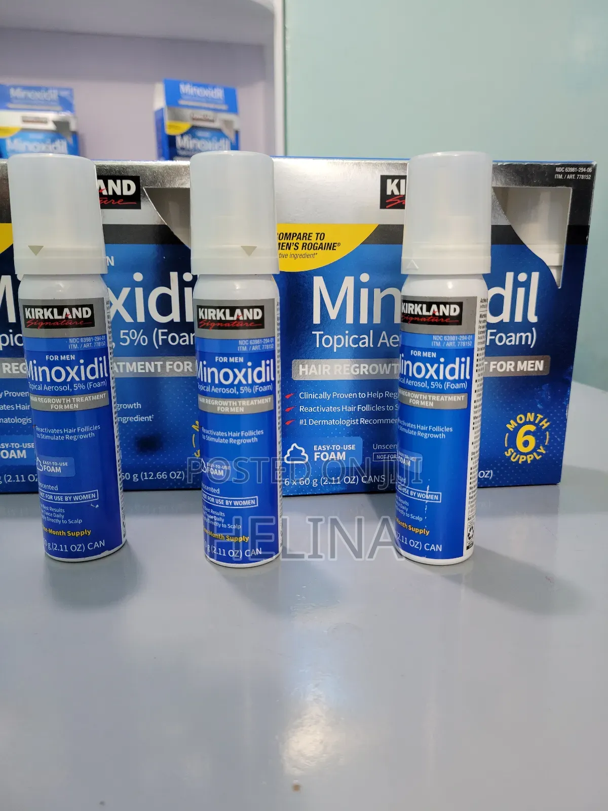 ለሳሳ ፀጉር የሚሆን 5% Original Foam Minoxidi