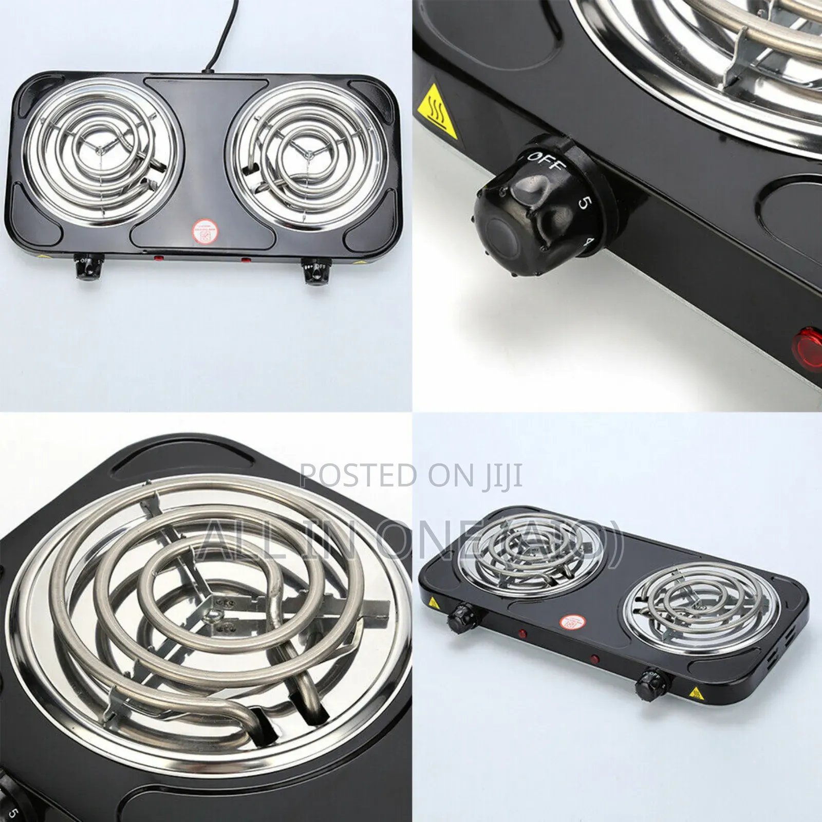 Miralux Double Spiral Hot Plate, Model Ml-8065 2000watt