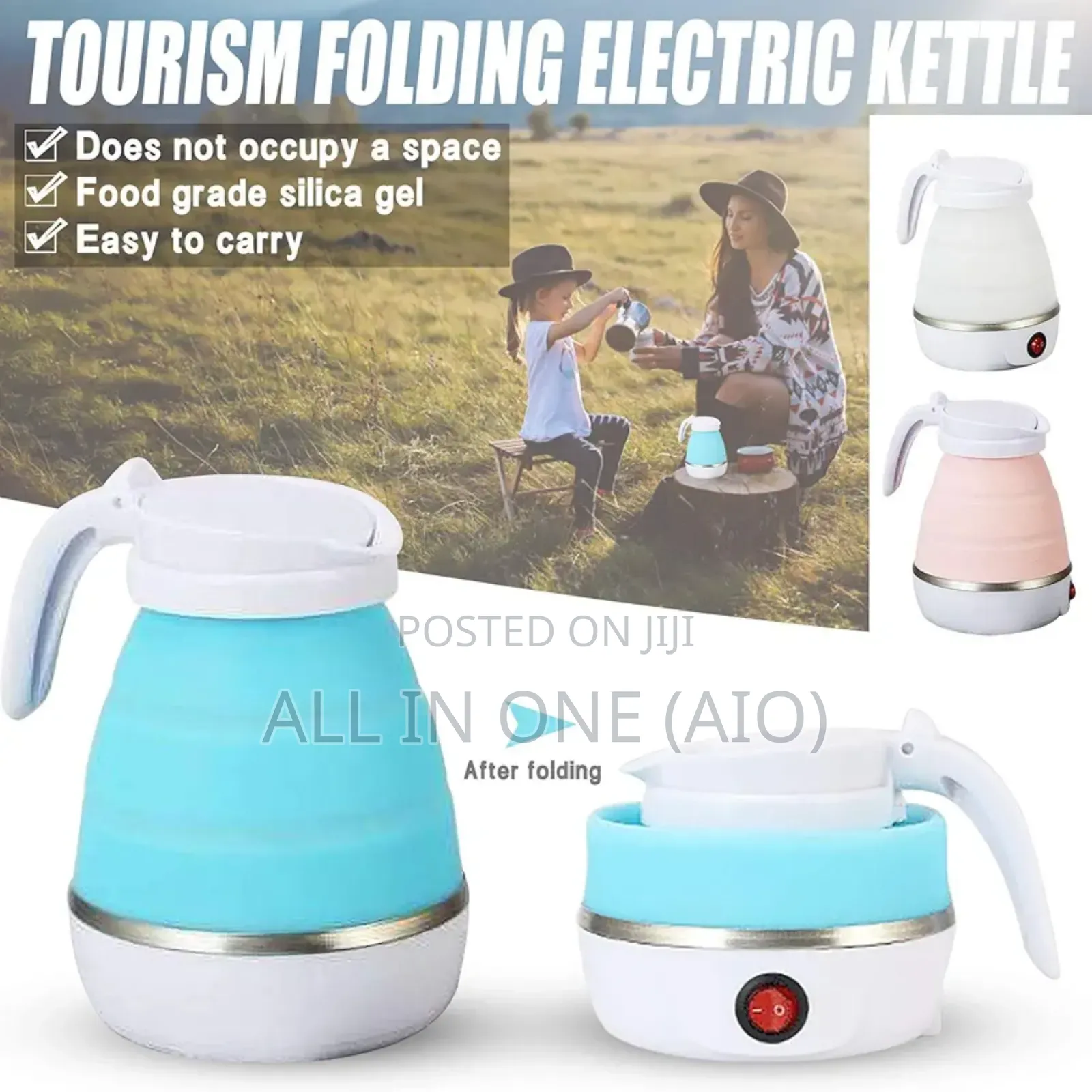 Foldable Electric Kettle – 600ml