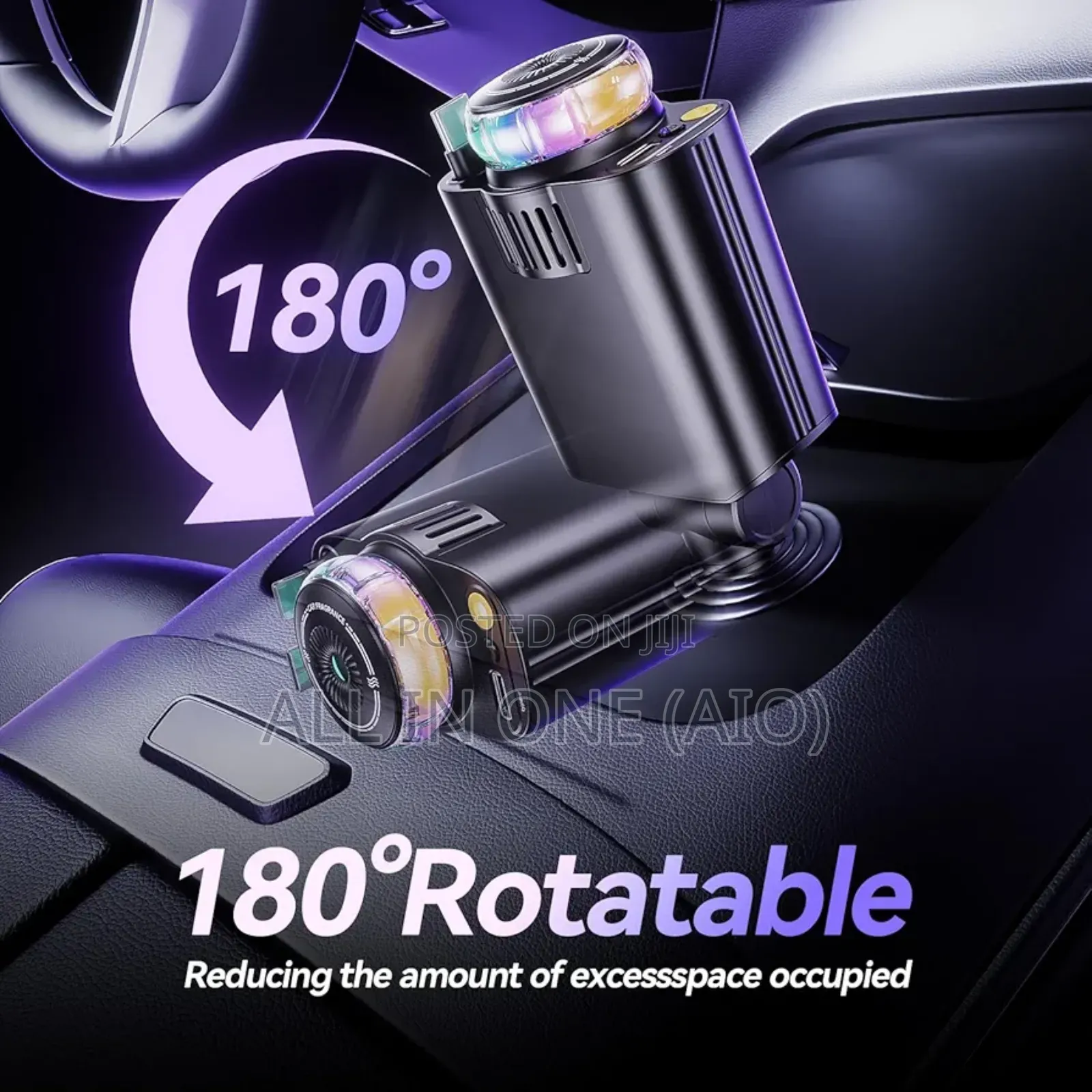 W O 5in1 Multifunction Car Charger With Aromatherapy