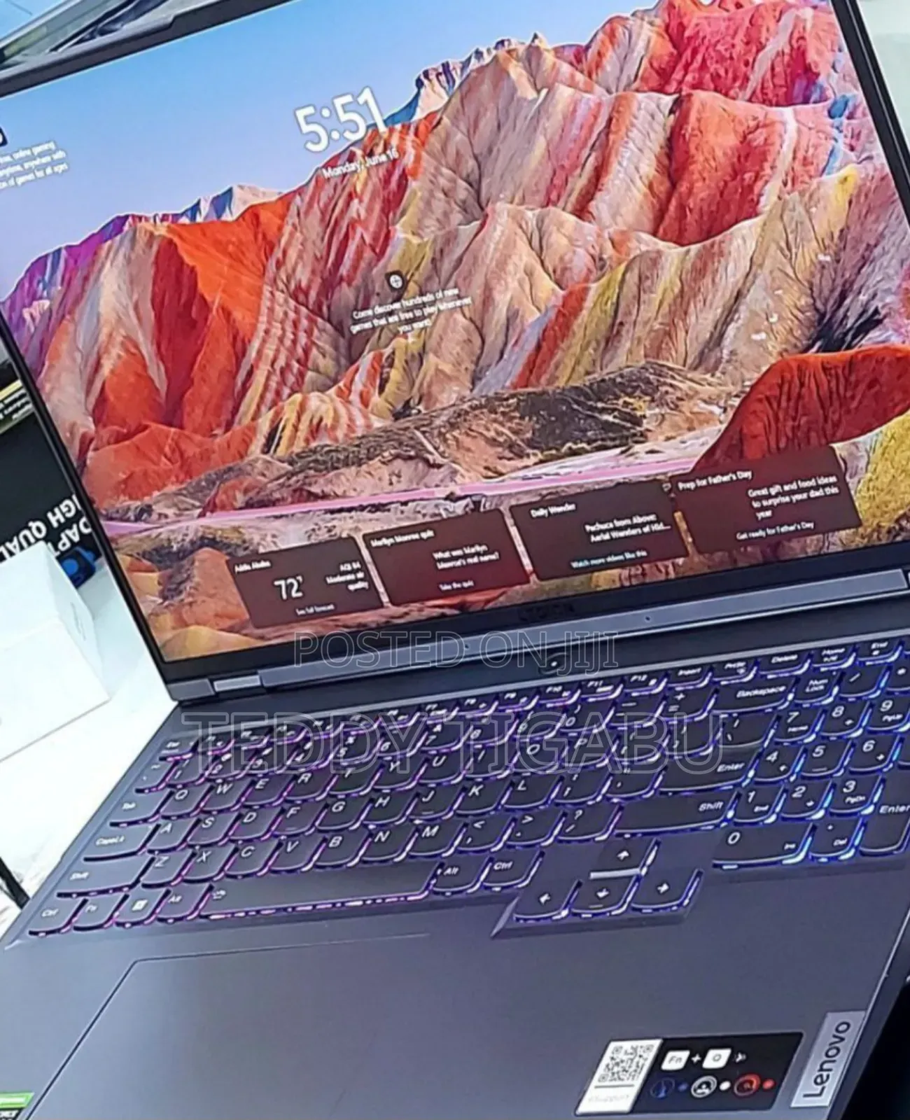 New Laptop Lenovo Legion 5 16GB AMD Ryzen 7 SSD 512GB