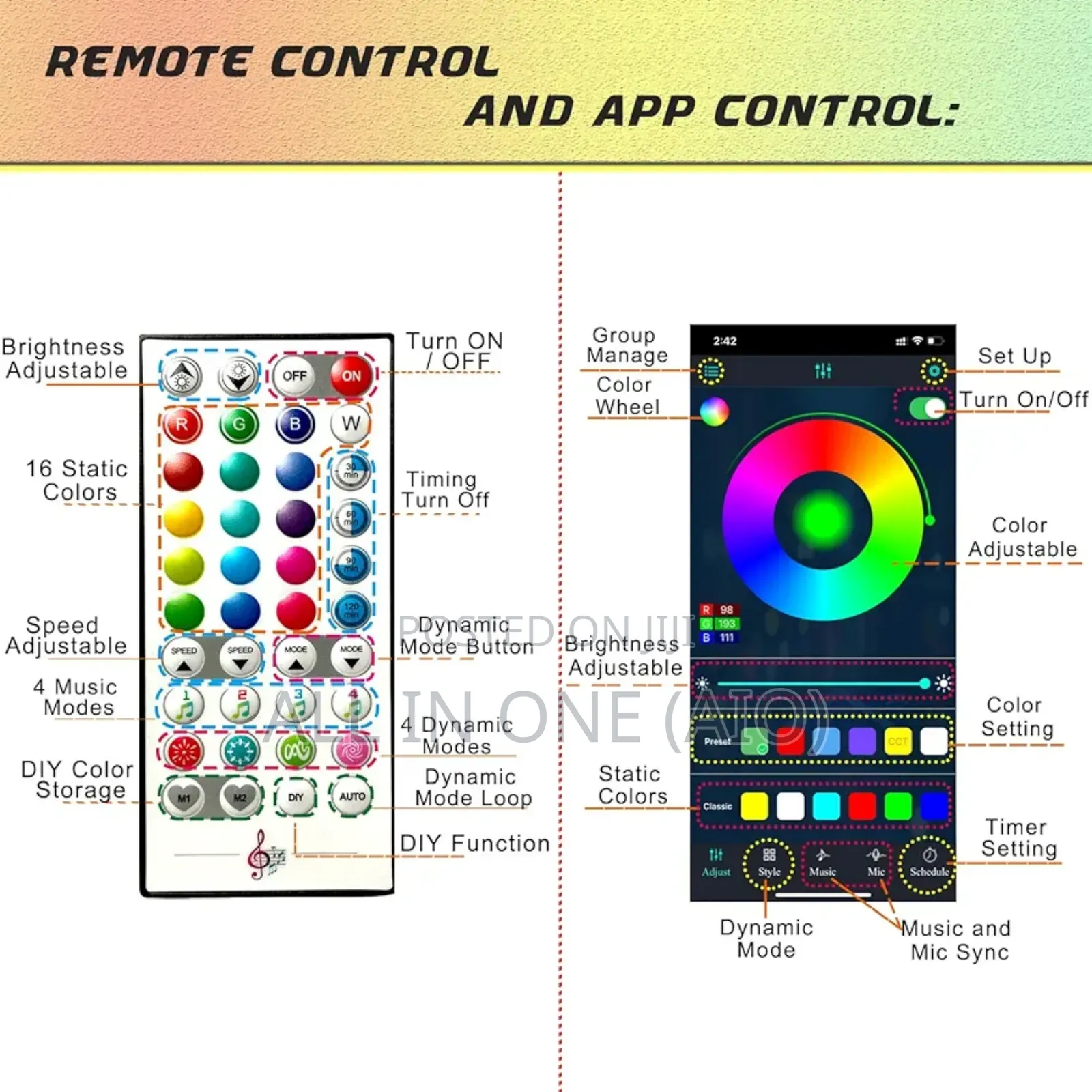 Smart Firework Led Light