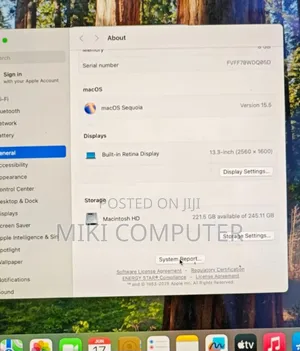 New Laptop Apple MacBook Pro M1 8GB Intel SSD 256GB