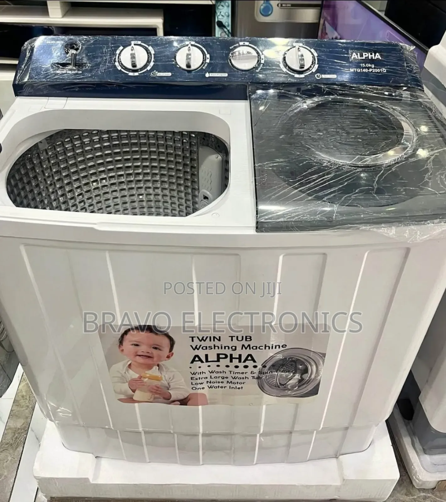 Alpha 15kg Semi Automatic Washing Machine