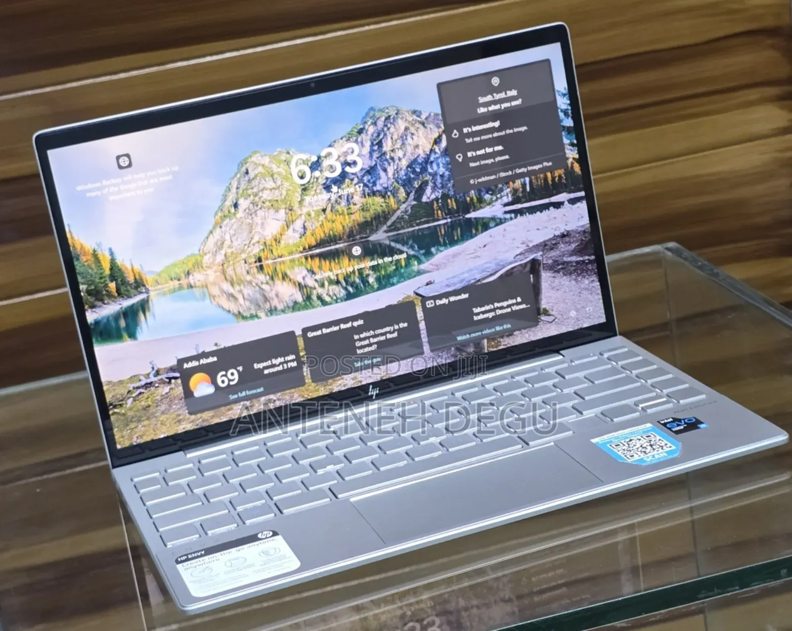 New Laptop HP Envy 14 8GB Intel Core I5 SSD 256GB