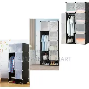 Storage Wardrobe Plastic +Metal የእርስዎን ፍላጎትየሚያሟላ