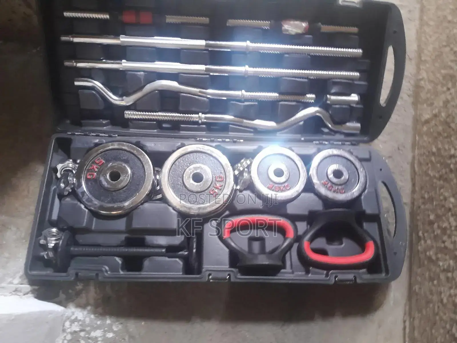 York 58 Kg Adjustable Dumbbell and Barbell