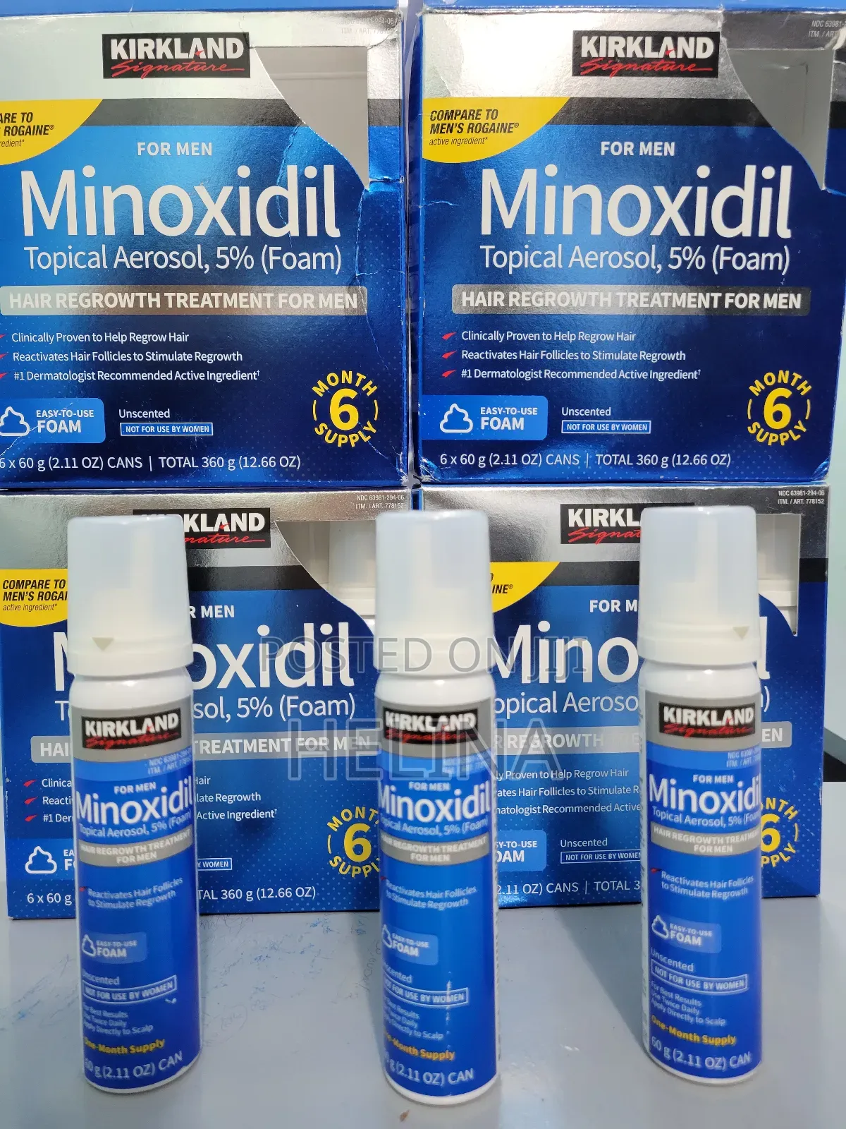 ወደ ውስጥ ገባ ገባ ላለ ፀጉር የሚያሳድግ Original 5% Foam Minoxidil