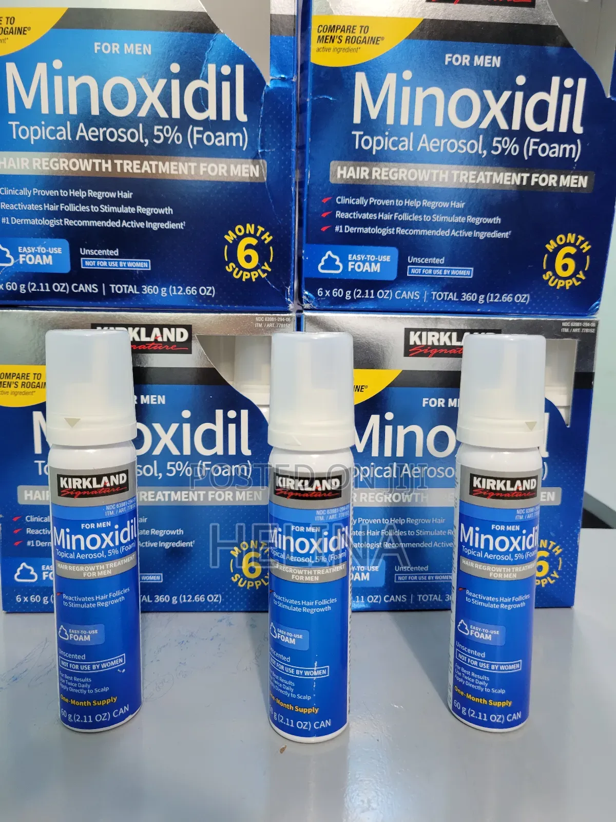 ምንም Side Effect የሌለዉ Foam 5% Original Minoxidil