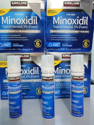 Photo - አልበቅል ላለ ፀጉር እና ፂም የሚሆን Kirkland 5% Foam Minoxidil