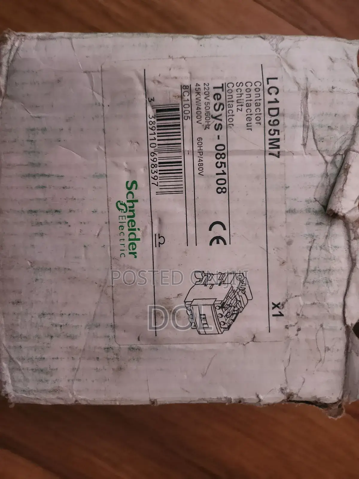 Schneider Contactor 125a 690v 3ph