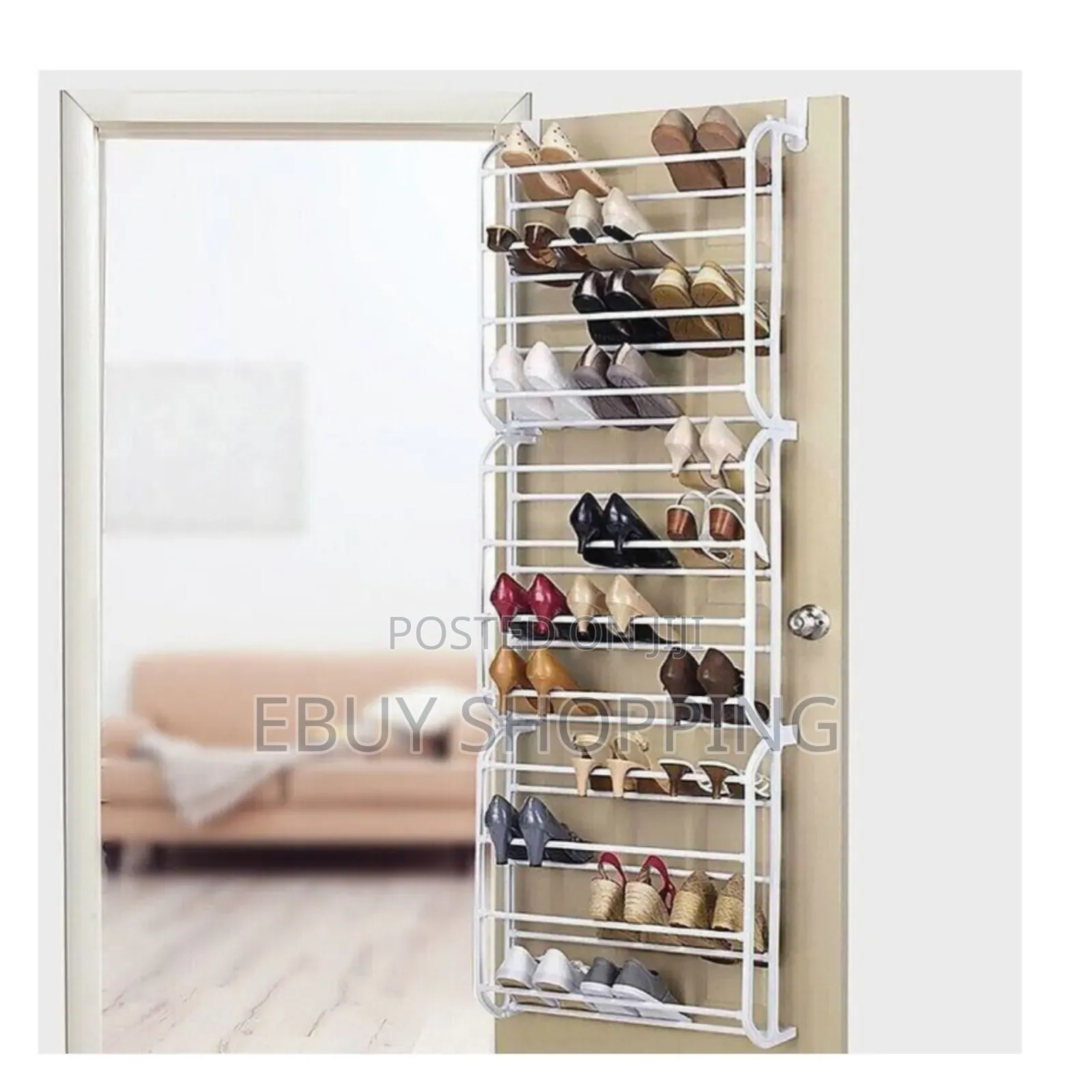 **Foldable 12-Tier Shoe Organizer – Holds 36 Pairs of Shoes!