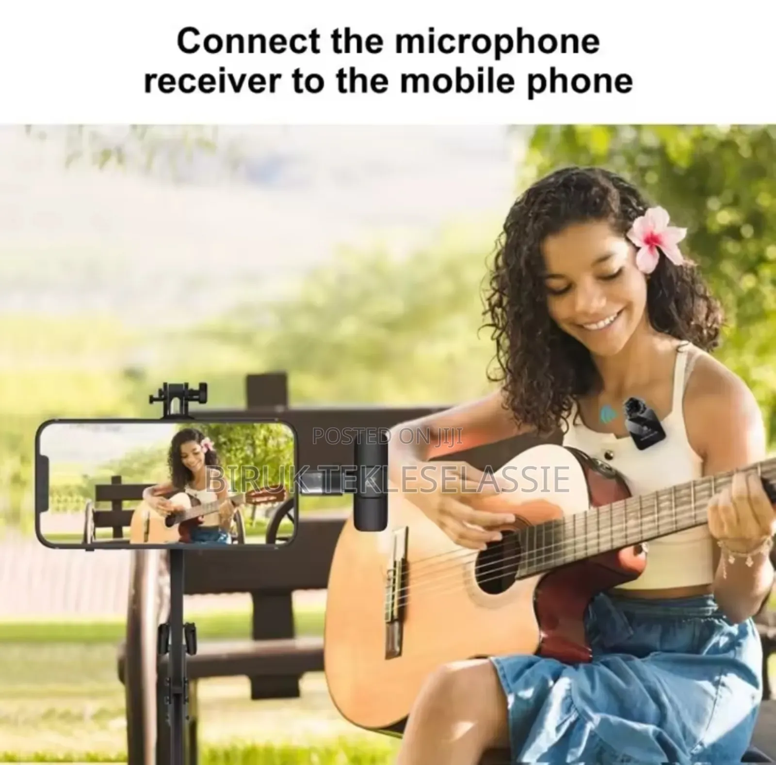 Lightning to Type C Audio Adapter for Wireless Microphone