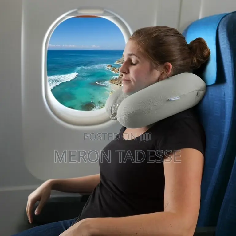 የሚነፋ የጉዞ የአንገት ትራስ ከፋይ Inflatable Neck Pillow