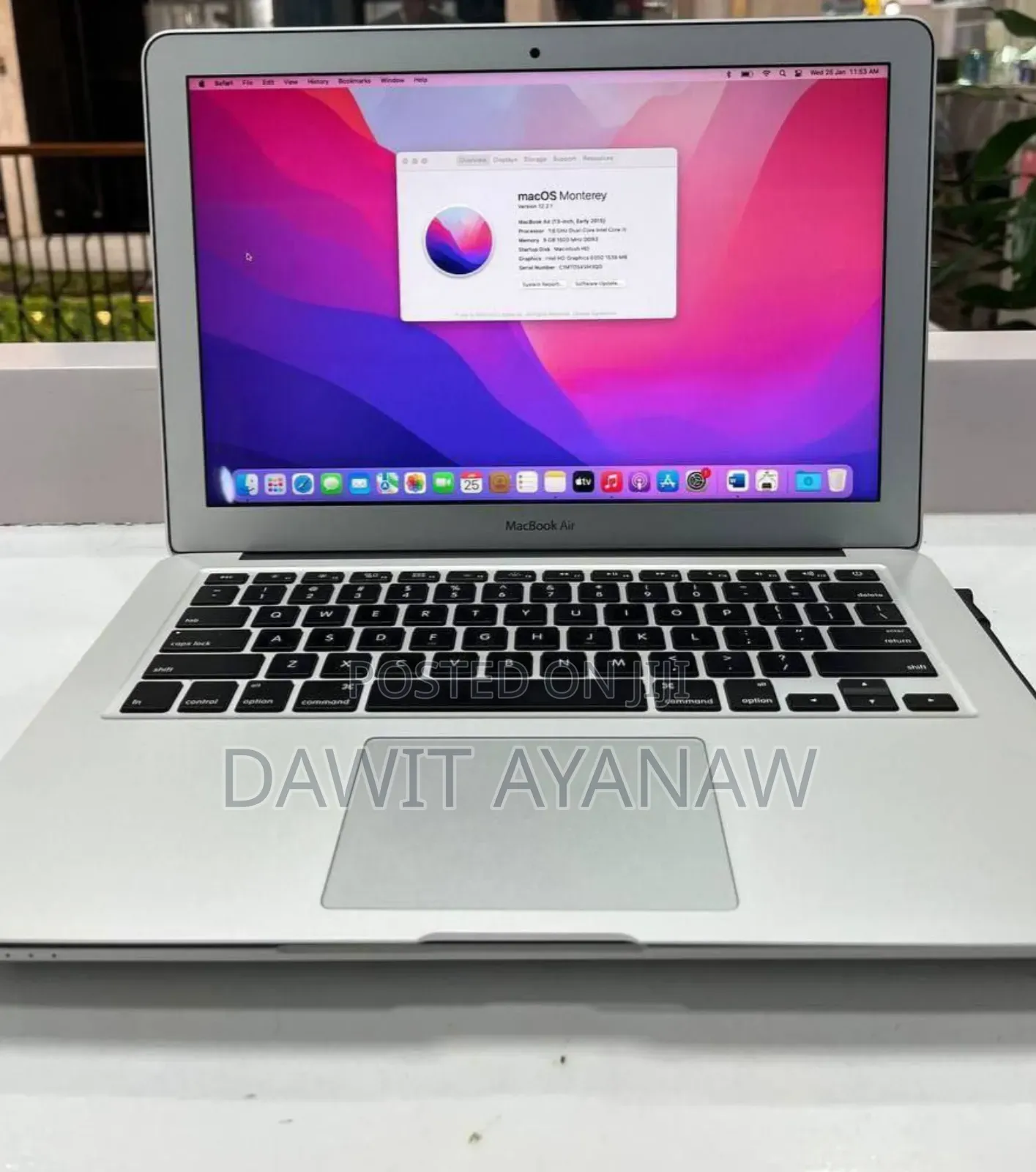 New Laptop Apple MacBook Air 2017 8GB Intel Core I7 SSD 256GB