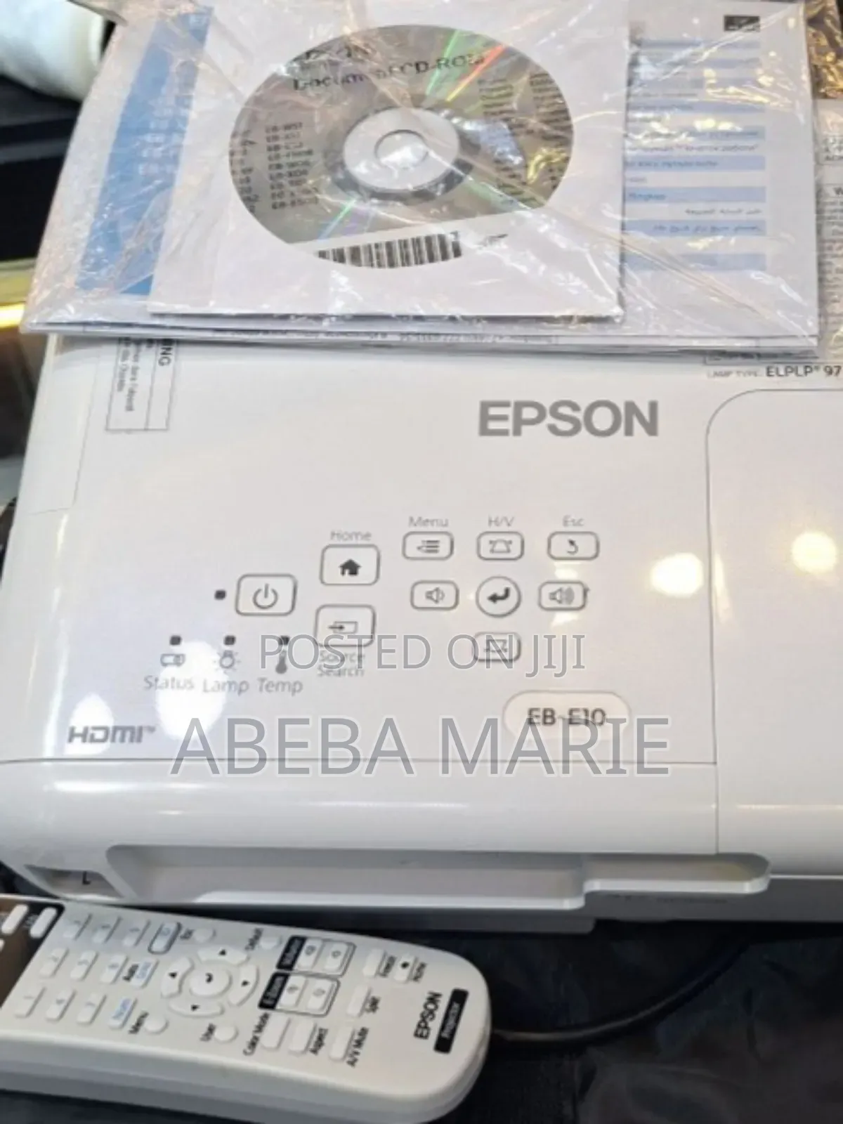 Brand New Epson Projector With Bag , Remote Model