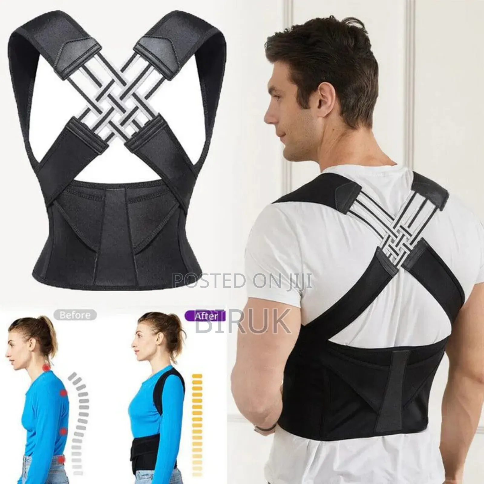  Adjustable Back Posture Corrector Belt