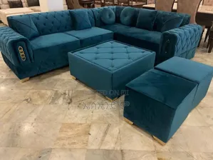Photo - Modern L Shaped Sofa With Table