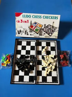3in1 Ludo + Chess + Checkers 3በ1