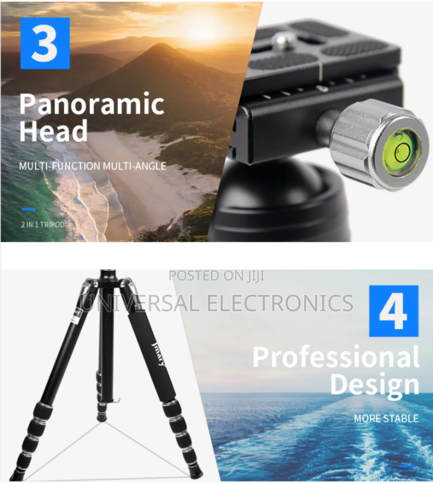 Lightweight Yet Strong Tripod With Fluid Movement