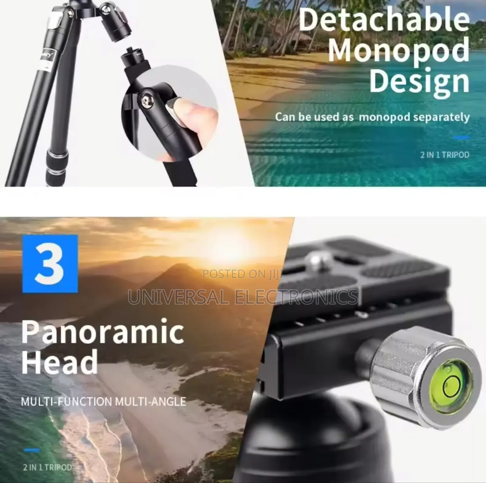 Jmary Brand Professional High Quality Tripod+Monopod(8 Kgs)