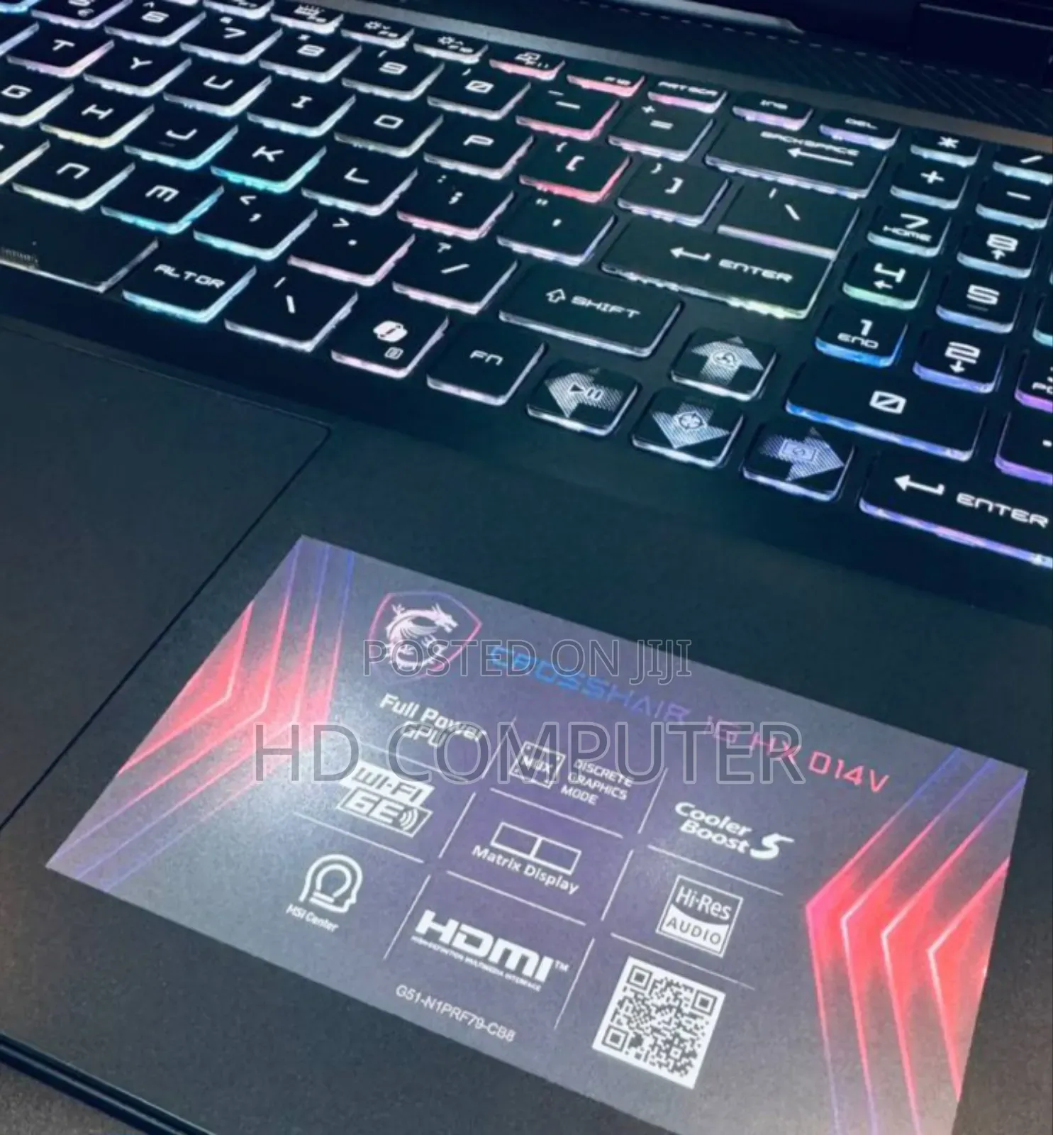 New Laptop MSI Crosshair 17 16GB Intel Core I7 SSD 1T