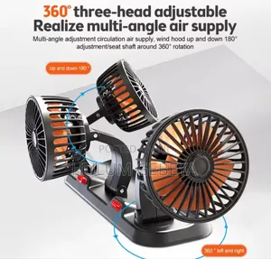 3 Head Electric Car Fan