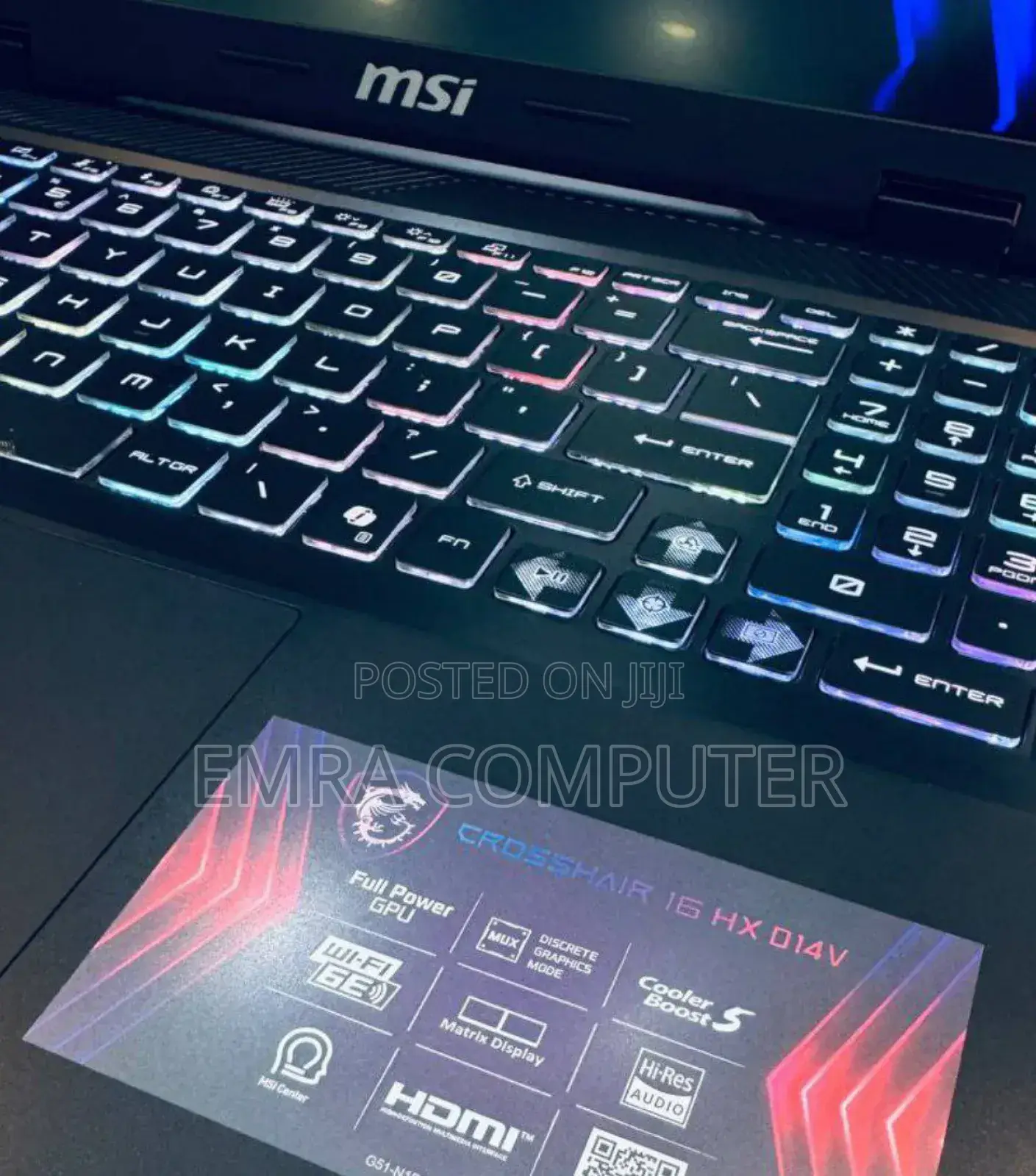 New Laptop MSI 16GB Intel Core I7 SSD 1T