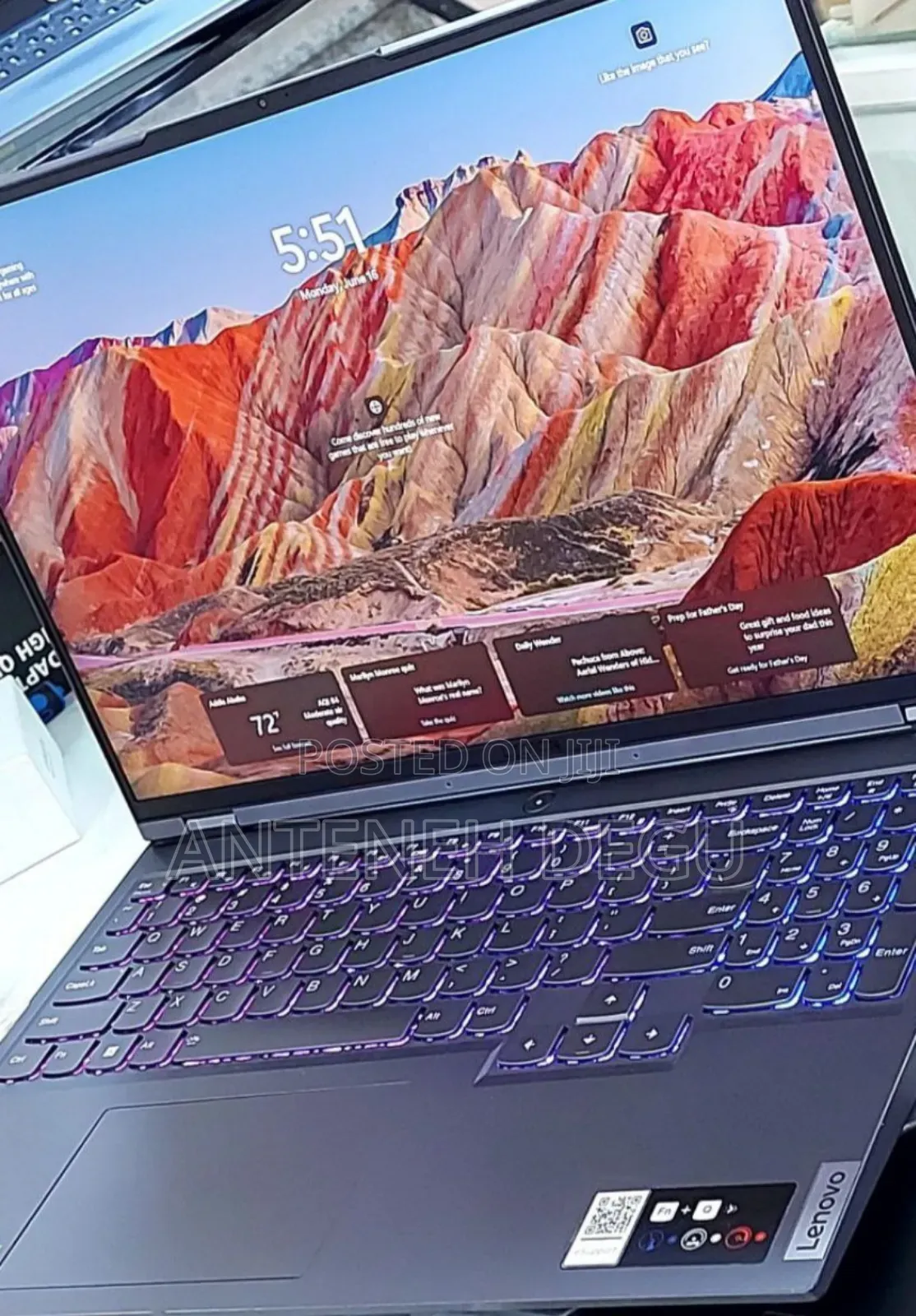 New Laptop Lenovo Legion 5i 16GB AMD Ryzen 7 SSD 512GB