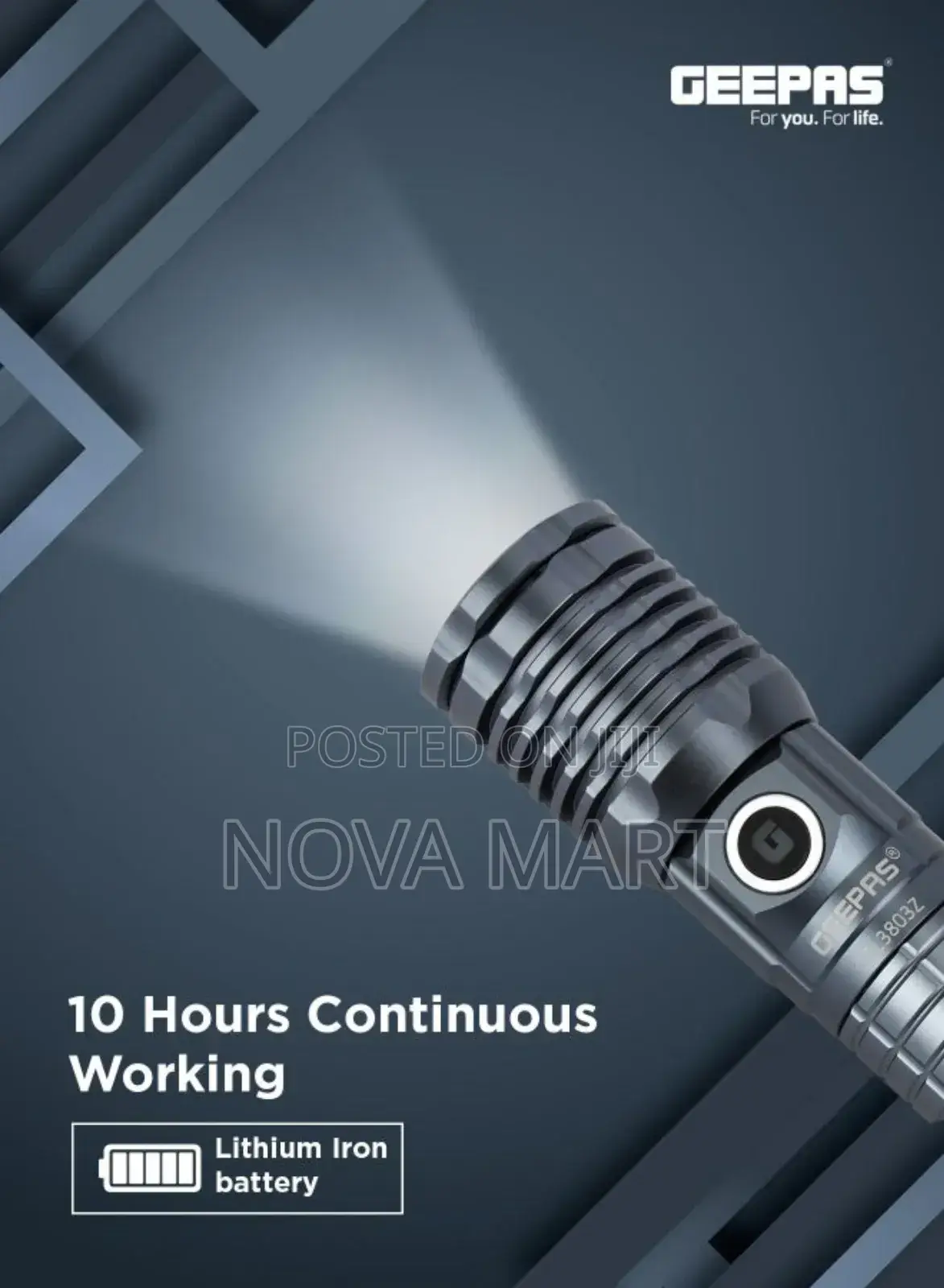 Geepas Zoomable Led Flashlight