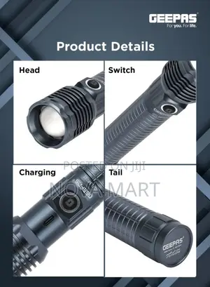 Geepas Zoomable Led Flashlight