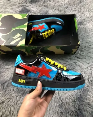 Photo - Bape Star Marvimel's Black Widow High Master Quality Sneaker