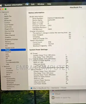 New Laptop Apple MacBook Pro M1 8GB Apple M1 Pro SSD 256GB