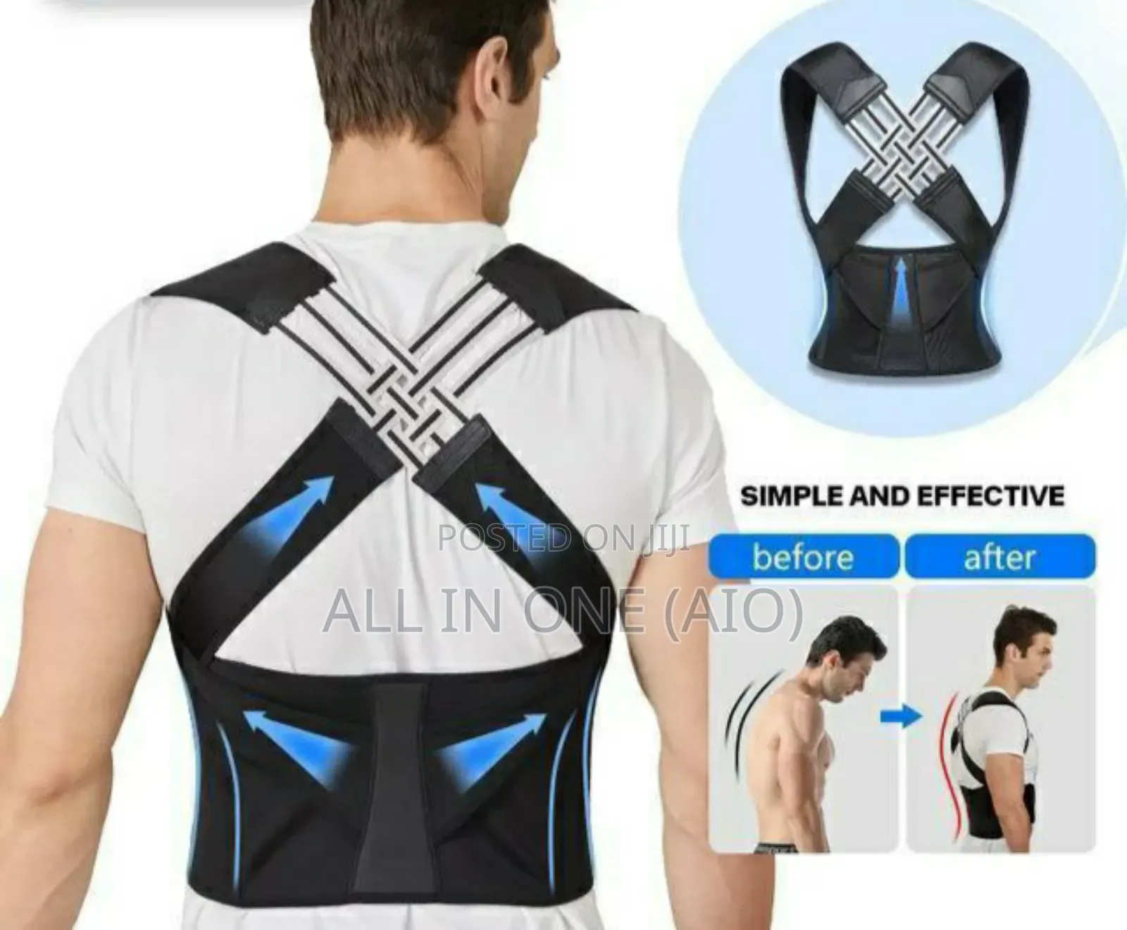 Adjustable Back Posture Corrector Belt