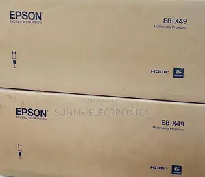 Photo - Brand New Epson Projector With Cartoon Eb -X49