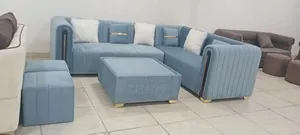 Simple L Shaped Sofa With Table