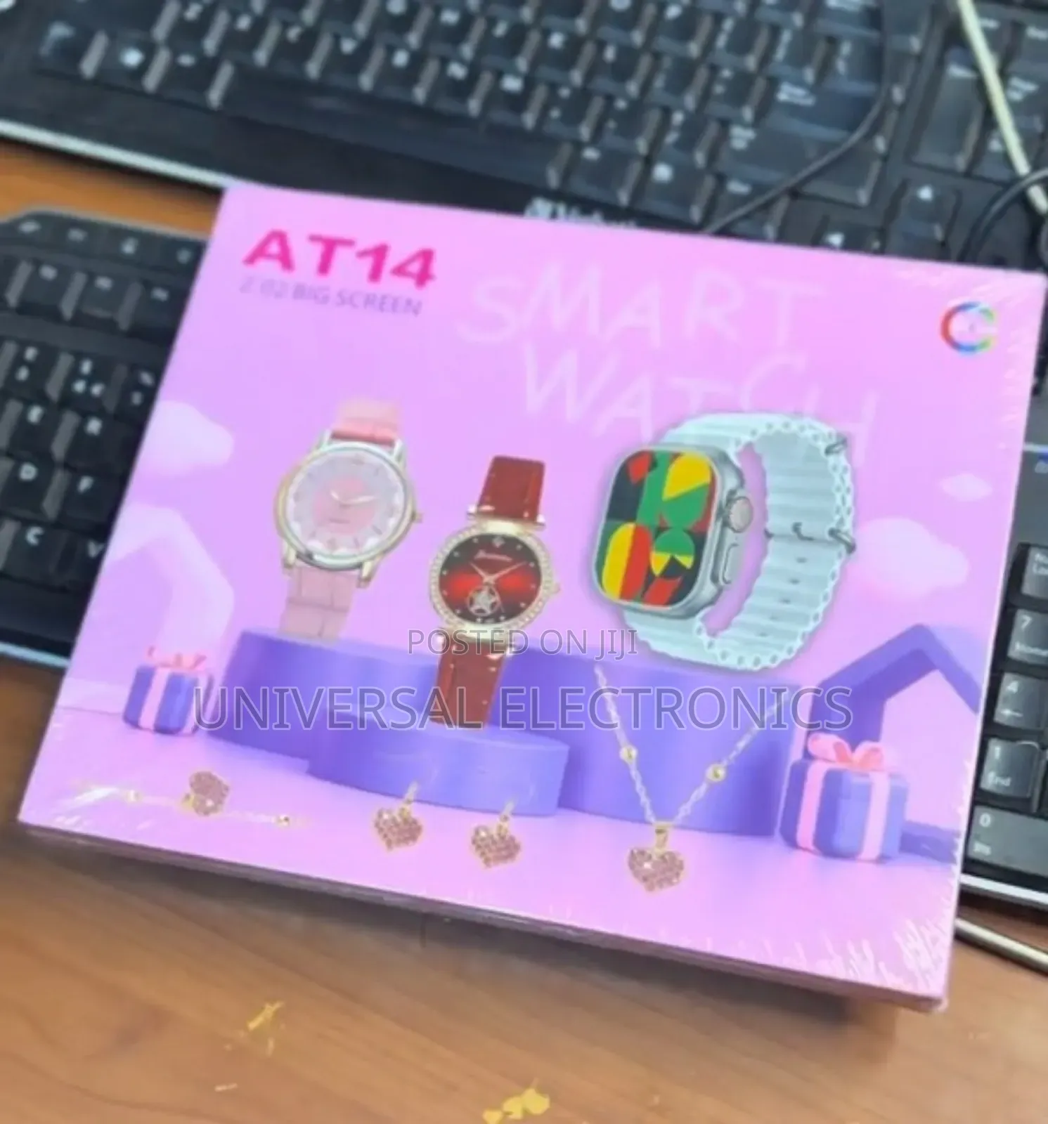 Gift-Ready Smartwatch With Bright Display Health Apps